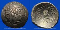 MONNAIES GRECQUES denier Arabie Heureuse. Les Himyarites. Amdan Bayyan Yuhaqbid (vers 100-120). 1/2 léger. Raidan -