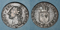 MONNAIES ROYALES 1/2 sol Louis XVI (1774-1793). Marseille -