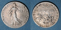 MONNAIES MODERNES FRANCAISES 50 centimes 3e république (1870-1940). Semeuse -