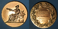 ALSACE bronze Alsace. Strasbourg. Congrès National des Droguistes. Médaille . 50,5 mm -