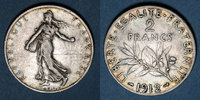 MONNAIES MODERNES FRANCAISES 2 francs 3e république (1870-1940). Semeuse -