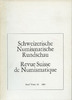 LIVRES DE NUMISMATIQUE Revue suisse de numismatique. -