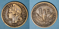 ANCIENNES COLONIES FRANCAISES 1 franc Cameroun. Territoires sous mandat français (1919-1945). -