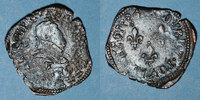 MONNAIES ROYALES Double tournois Henri III (1574-1589). (point 5e). Nantes -