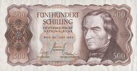 AUTRES BILLETS ETRANGERS 500 schilling Autriche. Banque Nationale. -