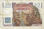 BILLETS DE LA BANQUE DE FRANCE 50 francs Banque de France. Billet. Le Verrier, -