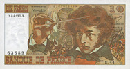 BILLETS DE LA BANQUE DE FRANCE 10 francs Banque de France. Billet. Berlioz, -