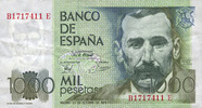 AUTRES BILLETS ETRANGERS 1 000 pesetas Espagne. (1982) -