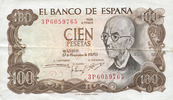 AUTRES BILLETS ETRANGERS 100 pesetas Espagne. (1974) -