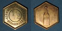MONNAIES DE NECESSITE FRANCAISES Strasbourg (67). Consum-Genossenschaft Artillerie Werkstadt. 1/2 (litre). Laiton -