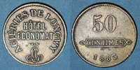 MONNAIES DE NECESSITE FRANCAISES 50 centimes Longwy (54). Aciéries de Longwy - Hôtel Economat. -