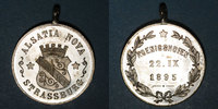 ALSACE Alsace. Strasbourg. Union sportive Alsatia Nova de Koenigshoffen. Médaille laiton nickelé -