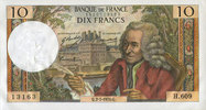 BILLETS DE LA BANQUE DE FRANCE 10 francs Banque de France. Billet. Voltaire, -