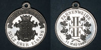 ALSACE Alsace. Soultz. Tournoi de gymnastique. Médaille. Aluminium. 30,4 mm -