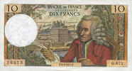 BILLETS DE LA BANQUE DE FRANCE 10 francs Banque de France. Billet. Voltaire, -