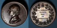 ALSACE Bronze Alsace. Strasbourg. Jean Frédéric Oberlin . Médaille. . 45 mm. Gravée par Kirstein -