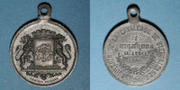 ALSACE Alsace. Mulhouse. Cavalcade de bienfaisance. Médaille en étain. 28,86 mm -
