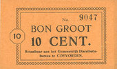 AUTRES BILLETS ETRANGERS 10 cent Pays Bas. Gemeente Coevorden. -