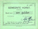 AUTRES BILLETS ETRANGERS 2 1/2 gulden Pays Bas. Gemeente Horst. -