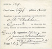 AUTRES BILLETS ETRANGERS 5 gulden Pays Bas. Gendt. Waalsteenindustrie. 12 cent. -