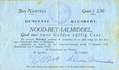 AUTRES BILLETS ETRANGERS 2 1/2 gulden Pays Bas. Gemeente Klundert. . -