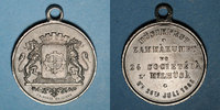 ALSACE Alsace. Mulhouse. Concours musical. Médaille en étain. 28 mm -