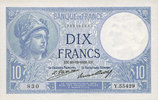 BILLETS DE LA BANQUE DE FRANCE 10 francs Banque de France. Billet. Minerve, -