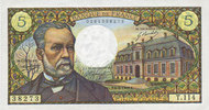 BILLETS DE LA BANQUE DE FRANCE 5 francs Banque de France. Billet. Pasteur, -