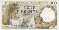 BILLETS DE LA BANQUE DE FRANCE 100 francs Banque de France. Billet. Sully, -