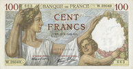BILLETS DE LA BANQUE DE FRANCE 100 francs Banque de France. Billet. Sully, -