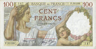 BILLETS DE LA BANQUE DE FRANCE 100 francs Banque de France. Billet. Sully, -