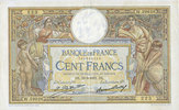 BILLETS DE LA BANQUE DE FRANCE 100 francs Banque de France. Billet. Merson 19.3.1931, grands cartouches -