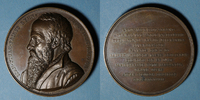 ALSACE Alsace. Strasbourg. Jean Sturm . 1838. Médaille. Cuivre. 50 mm. Gravée par Kirstein -