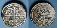 POIDS Espagne. Poids monétaire de 8 réaux de Philippe II à Philippe IV -