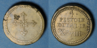 POIDS Italie. Poids monétaire de la quadruple pistole d'Italie -