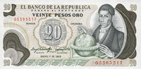 AUTRES BILLETS ETRANGERS 20 pesos Colombie. -