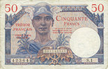 BILLETS DU TRESOR 50 francs Territoires occupés. Billet. Trésor français, type -