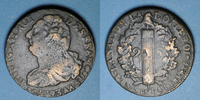 MONNAIES MODERNES FRANCAISES 2 sols Convention (1792-1795). Metz. Type FRANCOIS -
