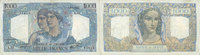BILLETS DE LA BANQUE DE FRANCE 1000 francs Banque de France. Billet. Minerve et Hercule, -