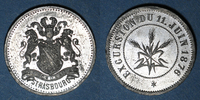 ALSACE Alsace. Strasbourg. Excursion de La Chorale aux trois Epis. Médaille étain. 25 mm -