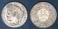 MONNAIES MODERNES FRANCAISES 50 centimes Gouvernement de défense nationale (1870-1871). Cères Bordeaux -