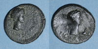 MONNAIES GRECQUES Semis Thrace. Rhoemetalces I, avec Auguste (11 AC - 12 AD). -
