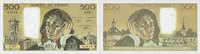 BILLETS DE LA BANQUE DE FRANCE 500 francs Banque de France. Billet. (Pascal) -