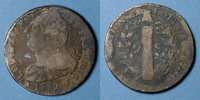 MONNAIES MODERNES FRANCAISES 2 sols Constitution (1791-1792). Lille, 1er semestre, type FRANCOIS -
