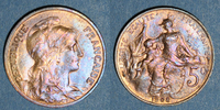 MONNAIES MODERNES FRANCAISES 5 centimes 3e république (1870-1940). Dupuis, -