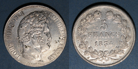 MONNAIES MODERNES FRANCAISES 5 francs Louis Philippe (1830-1848). -