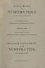 LIVRES DE NUMISMATIQUE Revue Belge de Numismatique. -