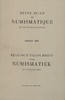 LIVRES DE NUMISMATIQUE Revue Belge de Numismatique. -