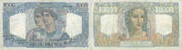 BILLETS DE LA BANQUE DE FRANCE 1000 francs Banque de France. Billet. Minerve et Hercule, -