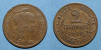 MONNAIES MODERNES FRANCAISES 2 centimes 3e république (1870-1940). Dupuis, -